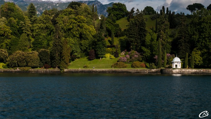 En bateau sur le lac de Côme